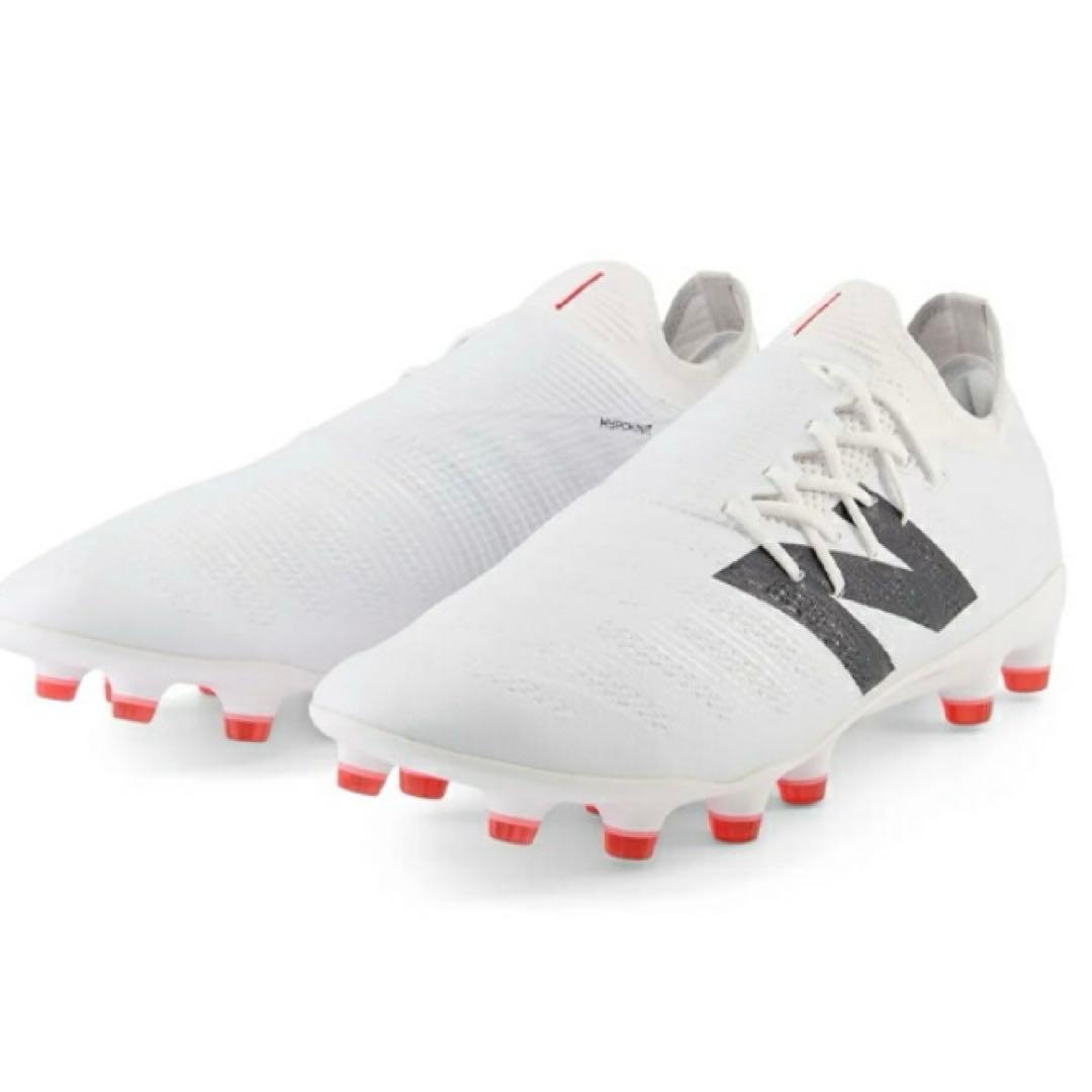 25cm 新品　ニューバランス　スパイク　白　サッカー　ホワイト