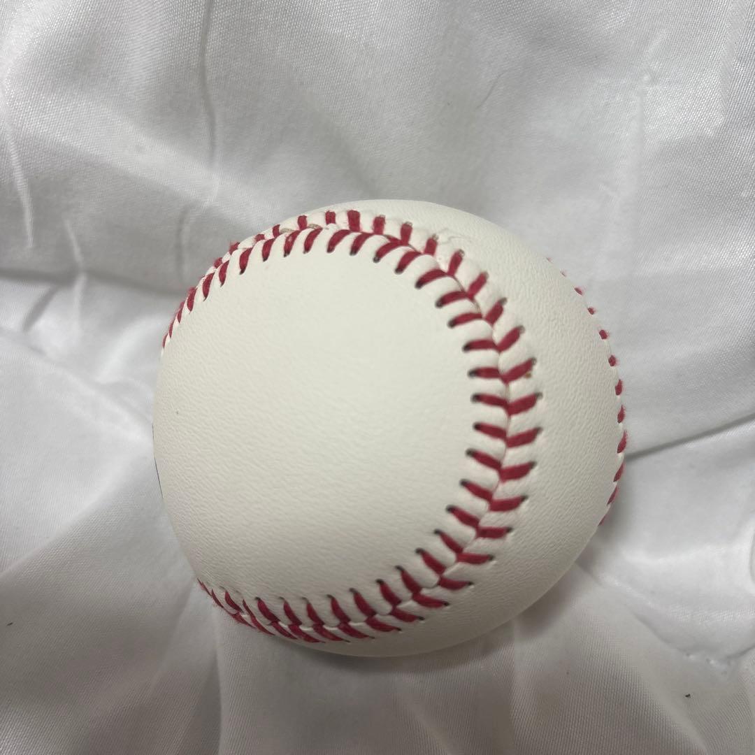 野村勇直筆サインボール(缶バッジ2個付)