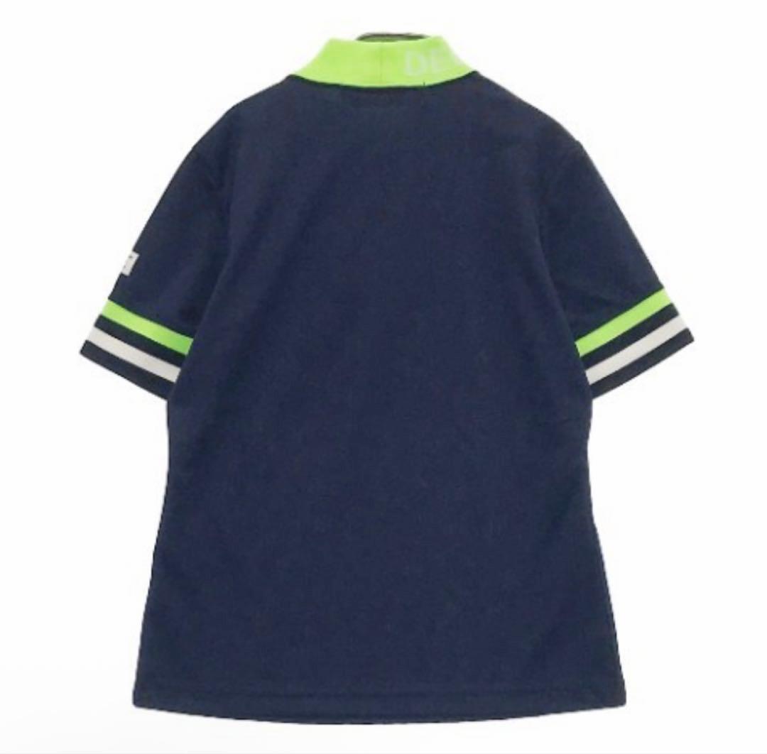 DECEMBERMAY ディセンバーメイハイネック 半袖TシャツネイビーサイズS