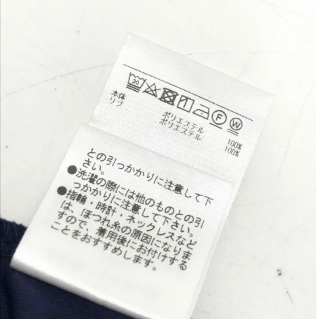 DECEMBERMAY ディセンバーメイハイネック 半袖TシャツネイビーサイズS