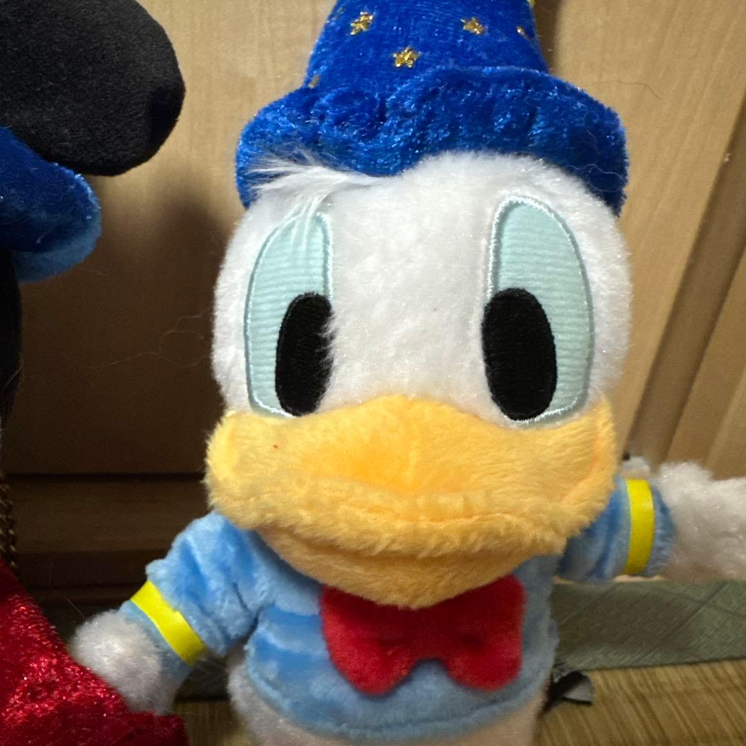 【弟子くんセット】ディズニー ファンタジア ミッキー ぬいぐるみ スパンコール