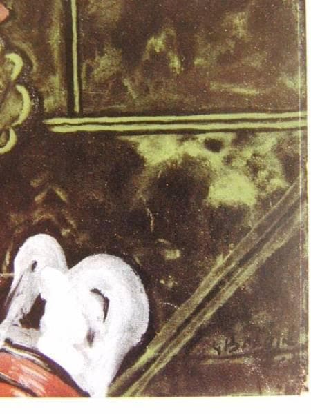 ジョルジュ ブラック、静物（果物籠のある）、希少・額装用画集、新品額装付