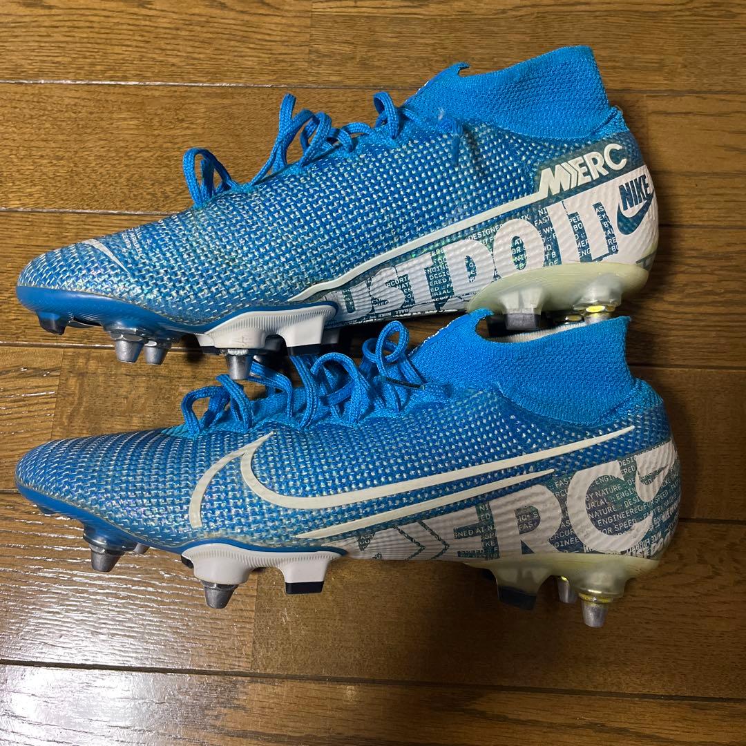 Nike Mercurial 青 ハイカット サッカーシューズ