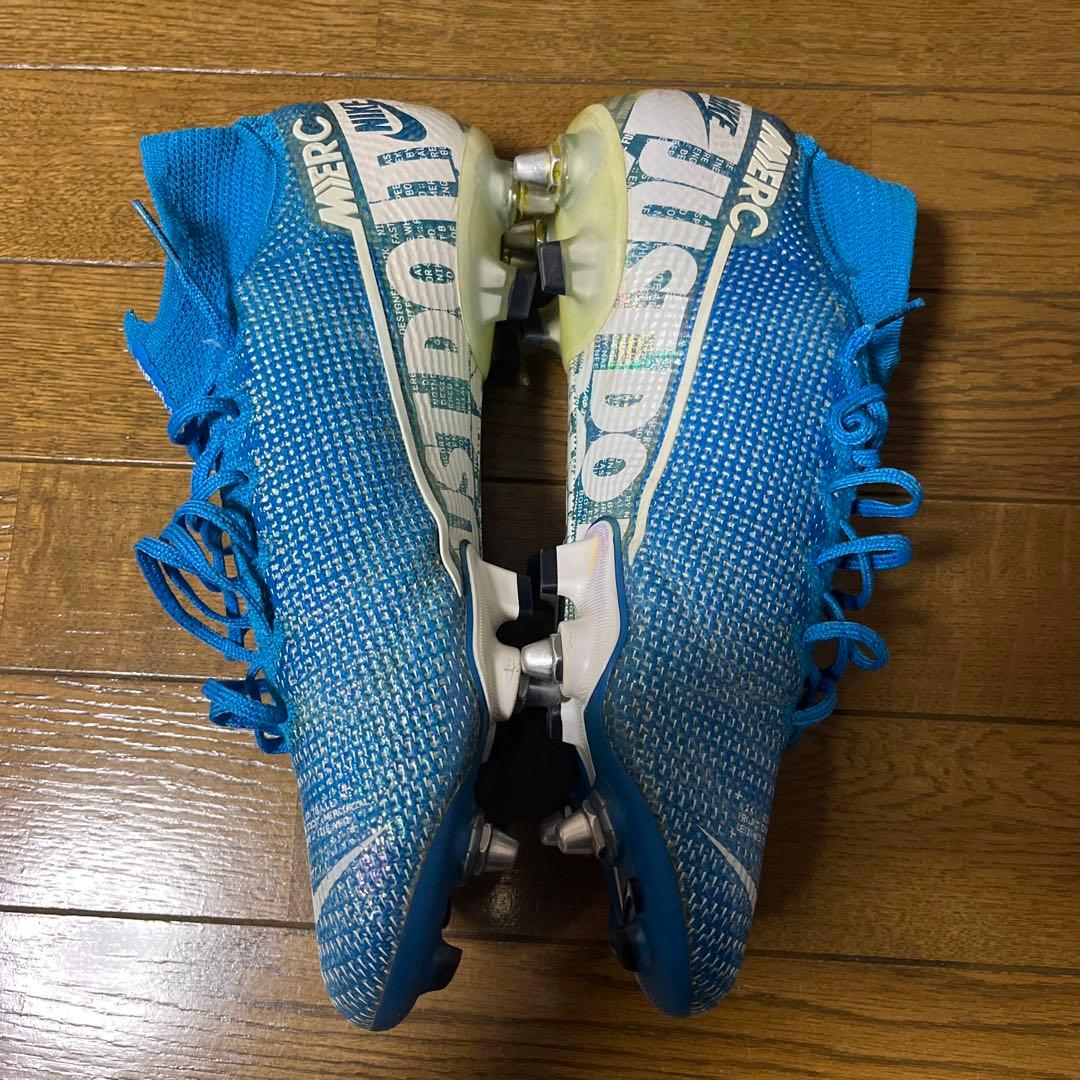 Nike Mercurial 青 ハイカット サッカーシューズ