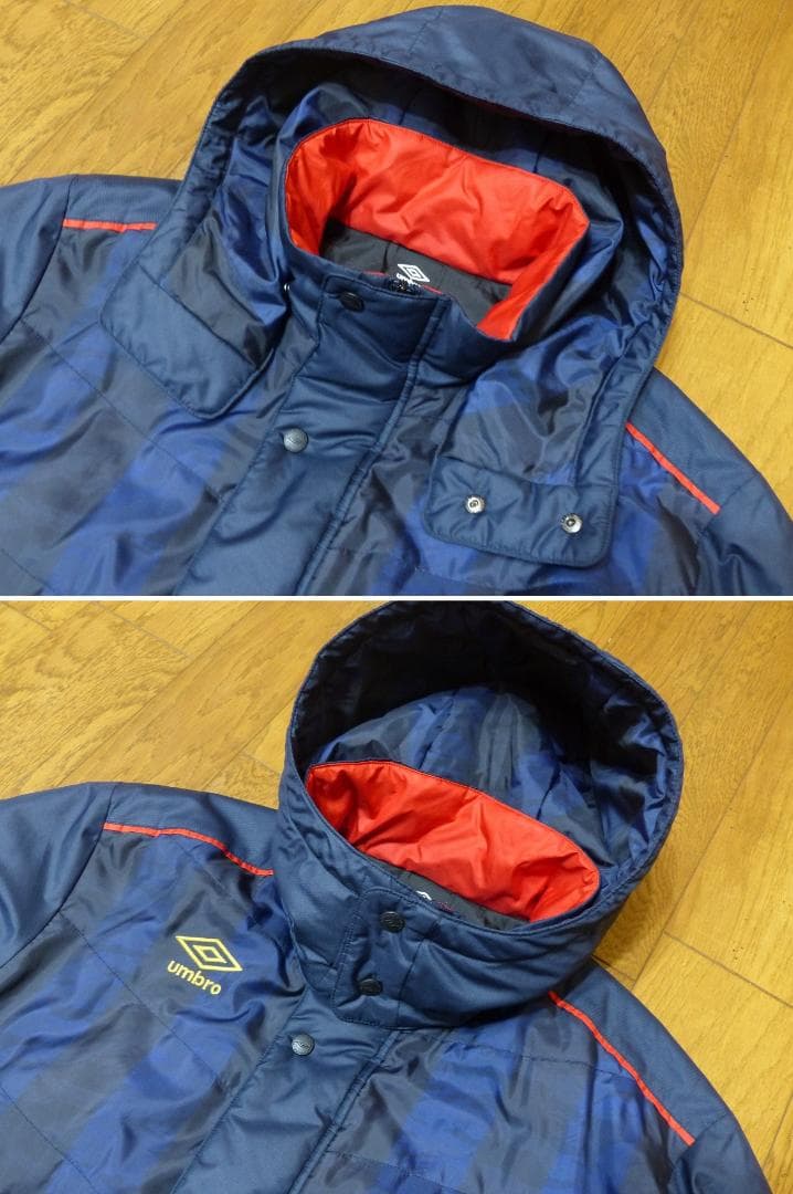 送料込 美品★UMBRO UCA1640 ベンチコート M(170㎝/M-L)