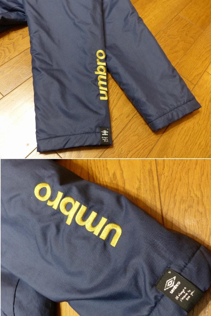 送料込 美品★UMBRO UCA1640 ベンチコート M(170㎝/M-L)