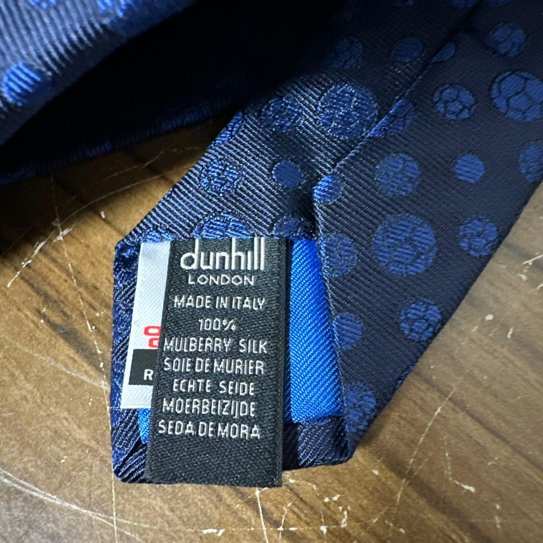 dunhill　ダンヒル　2014年JFA サッカー日本代表　ネクタイ　ブルー