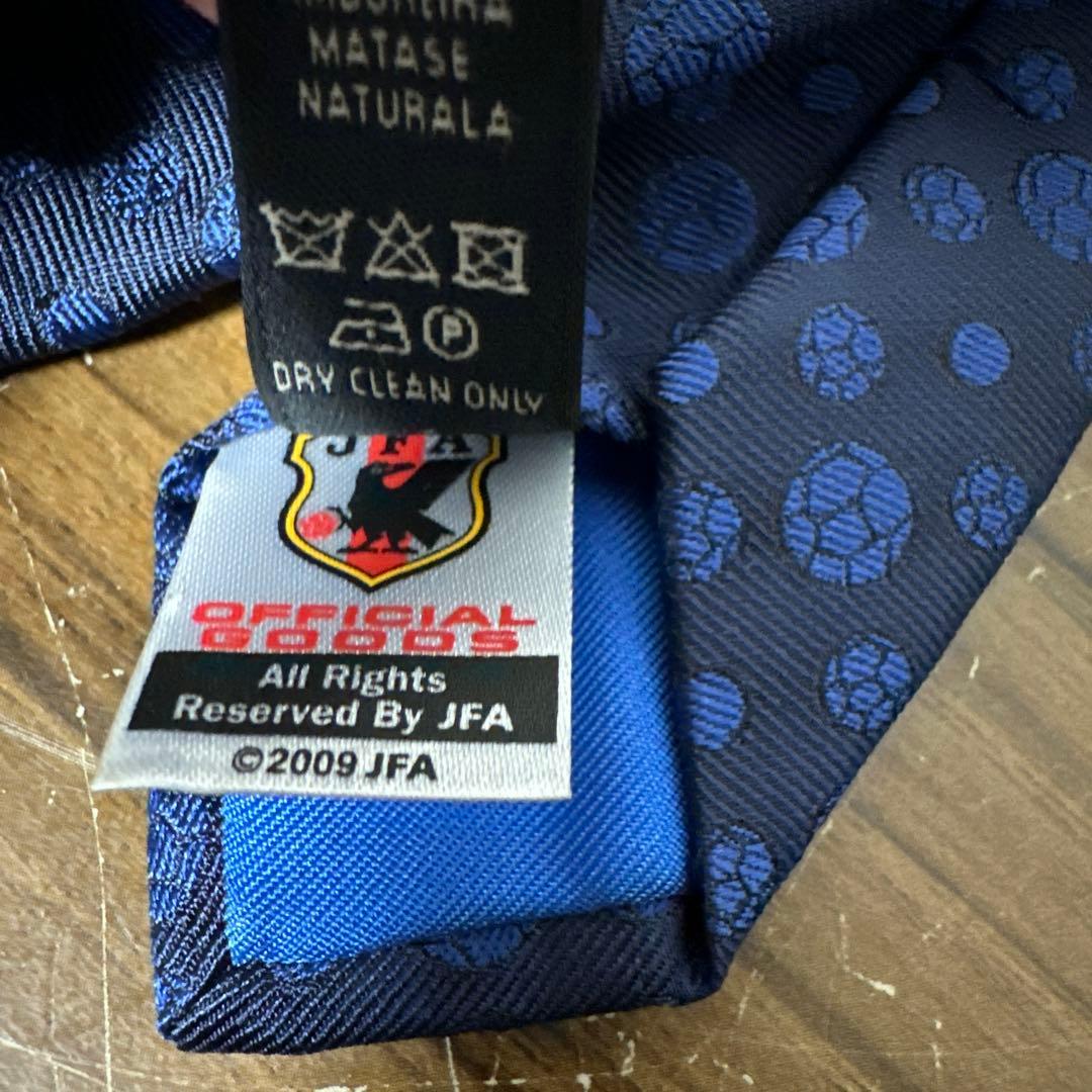 dunhill　ダンヒル　2014年JFA サッカー日本代表　ネクタイ　ブルー