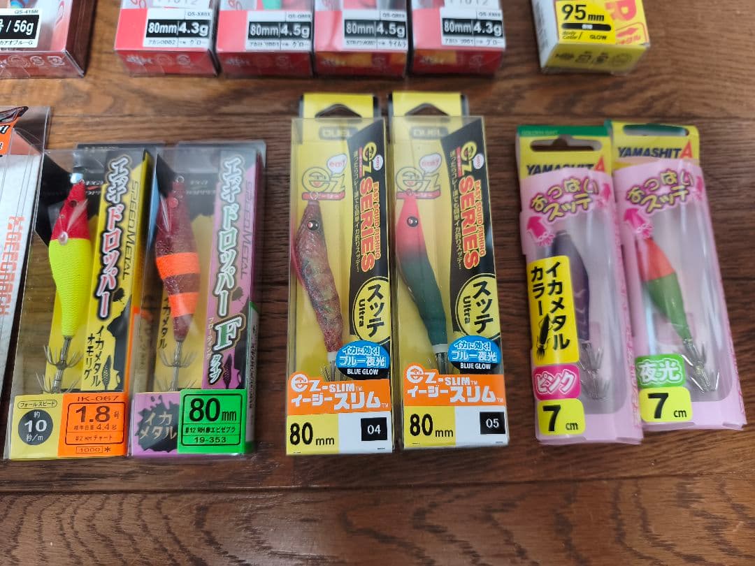【未使用】イカメタル　鉛スッテ、ドロッパー、エギ　19個セット