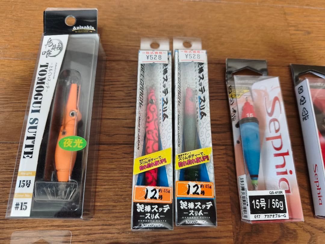 【未使用】イカメタル　鉛スッテ、ドロッパー、エギ　19個セット