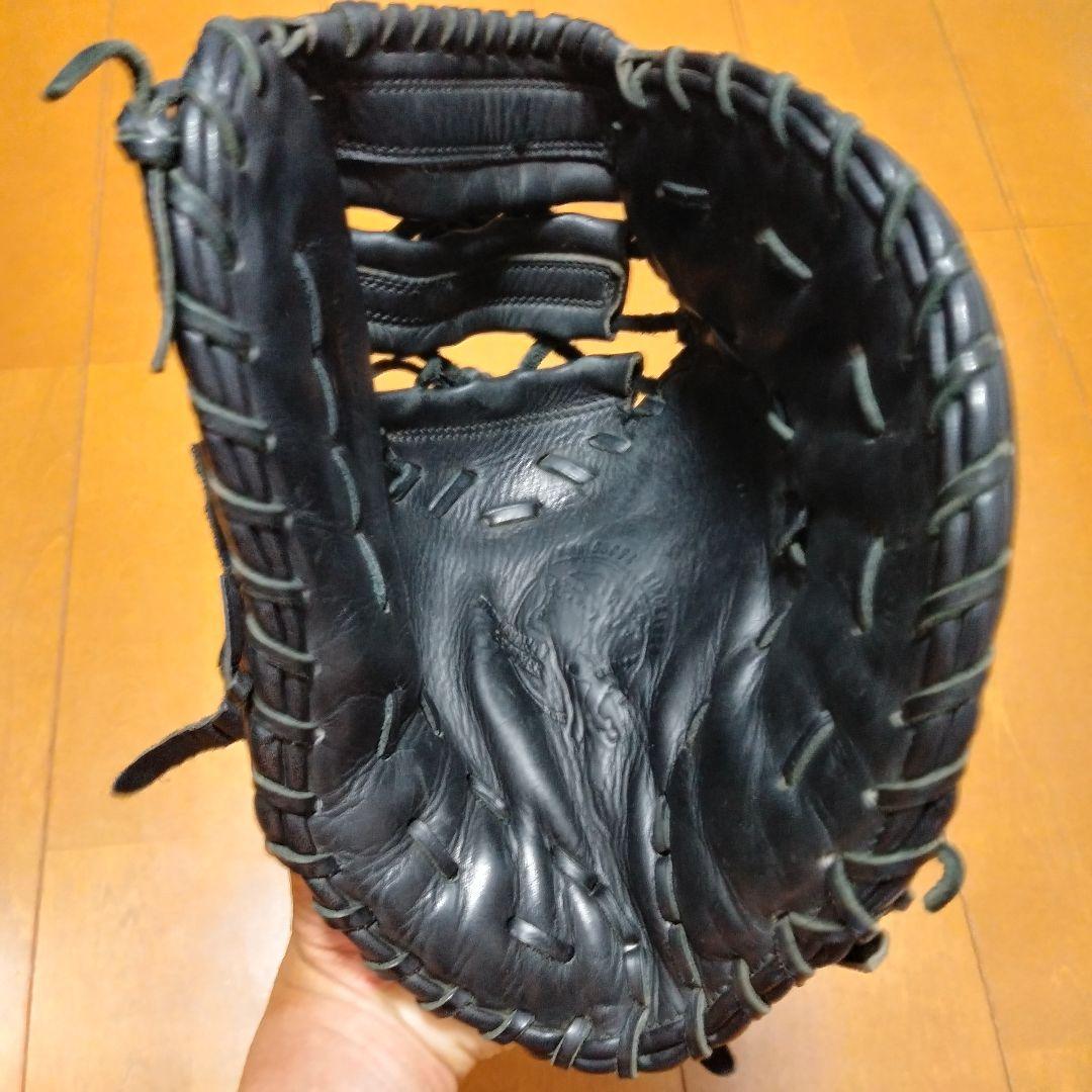 手入れ済　SSK ファーストミット 黒　エスエスケー