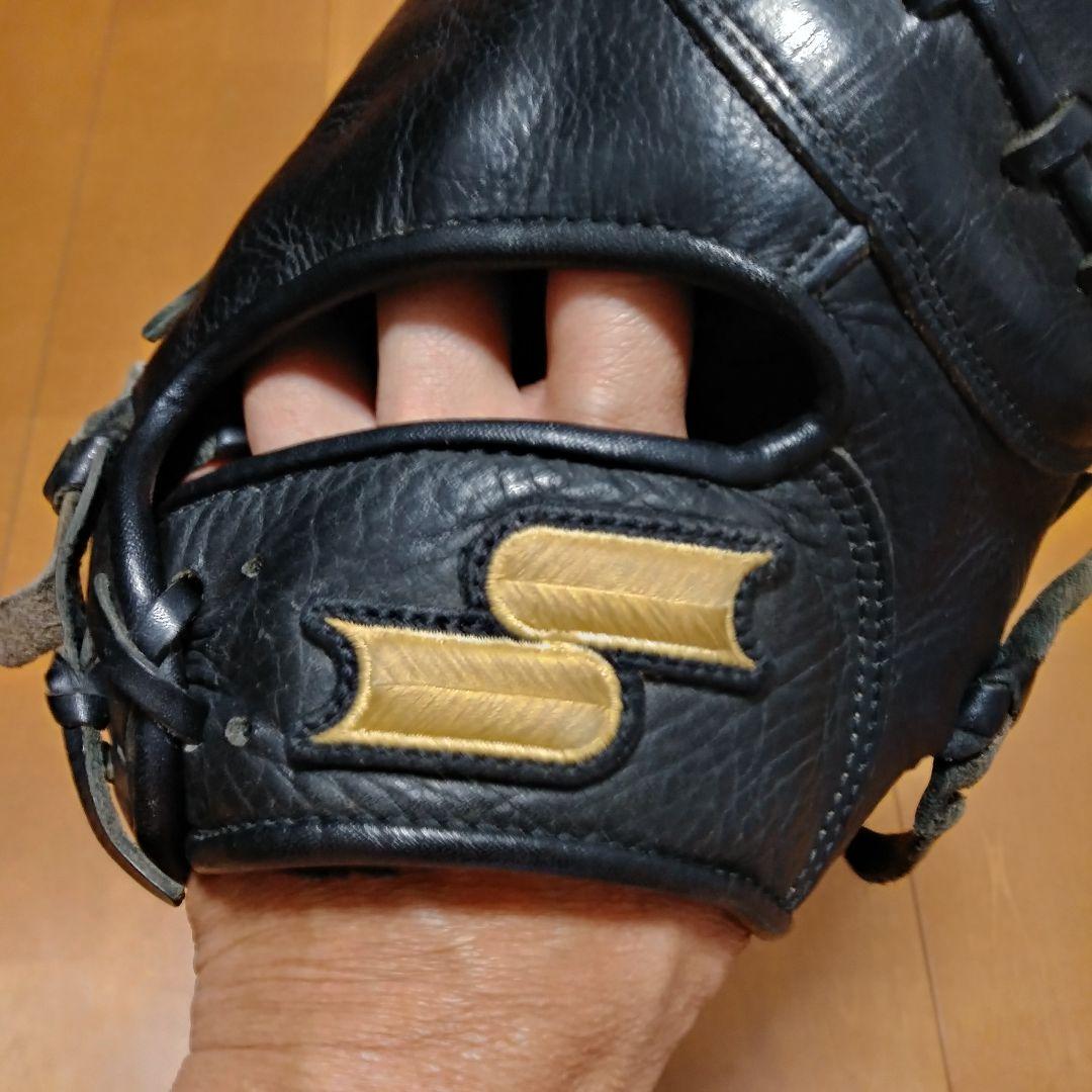 手入れ済　SSK ファーストミット 黒　エスエスケー