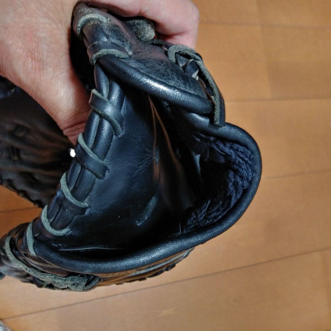 手入れ済　SSK ファーストミット 黒　エスエスケー