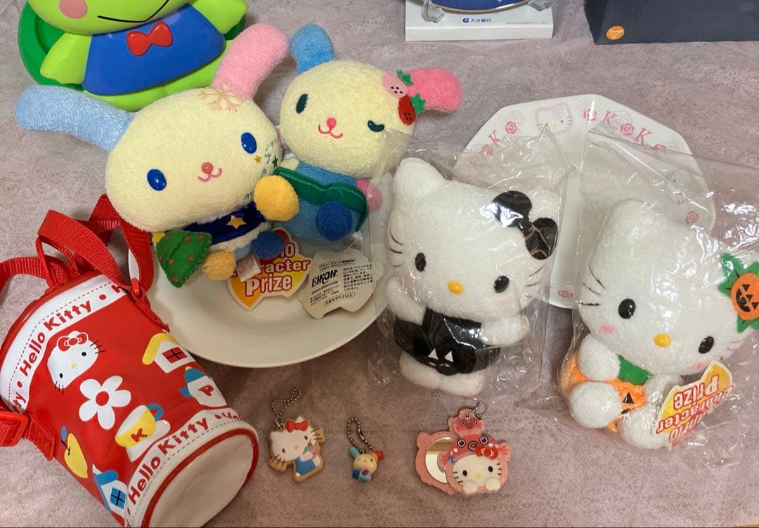 サンリオまとめ売り　レトロキティ　ウサハナぬいぐるみ2005年　マイメロ