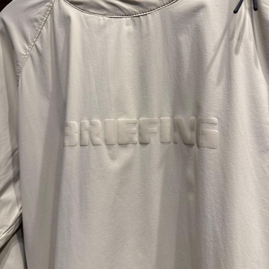 BRIEFING GOLF WIND PULLOVER サイズМ ベージュ