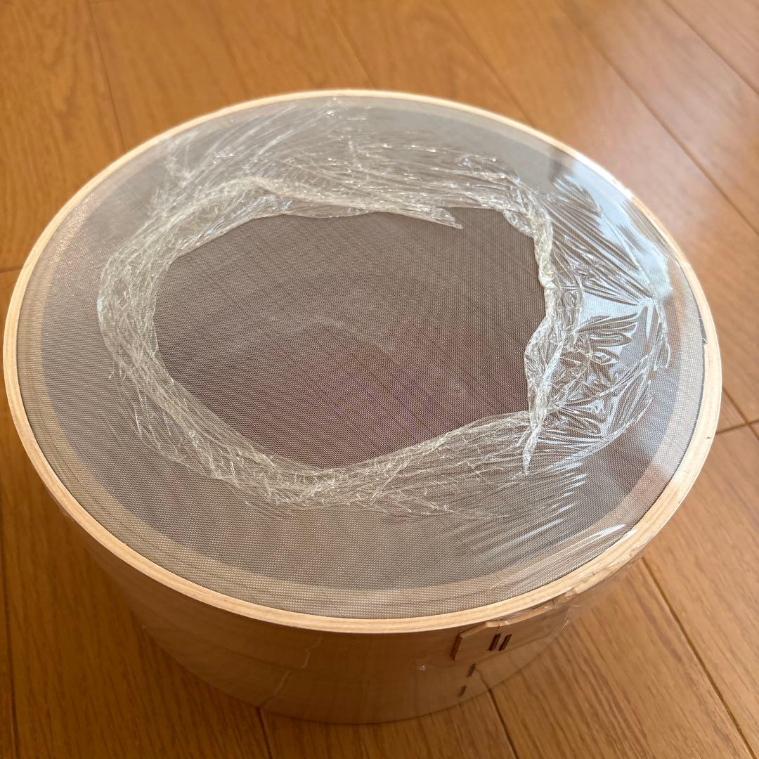 木枠　裏漉し器　ステン張　60メッシュ　21cm