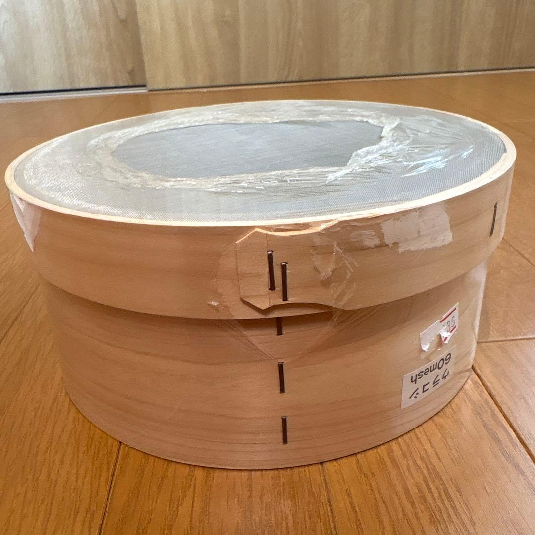 木枠　裏漉し器　ステン張　60メッシュ　21cm