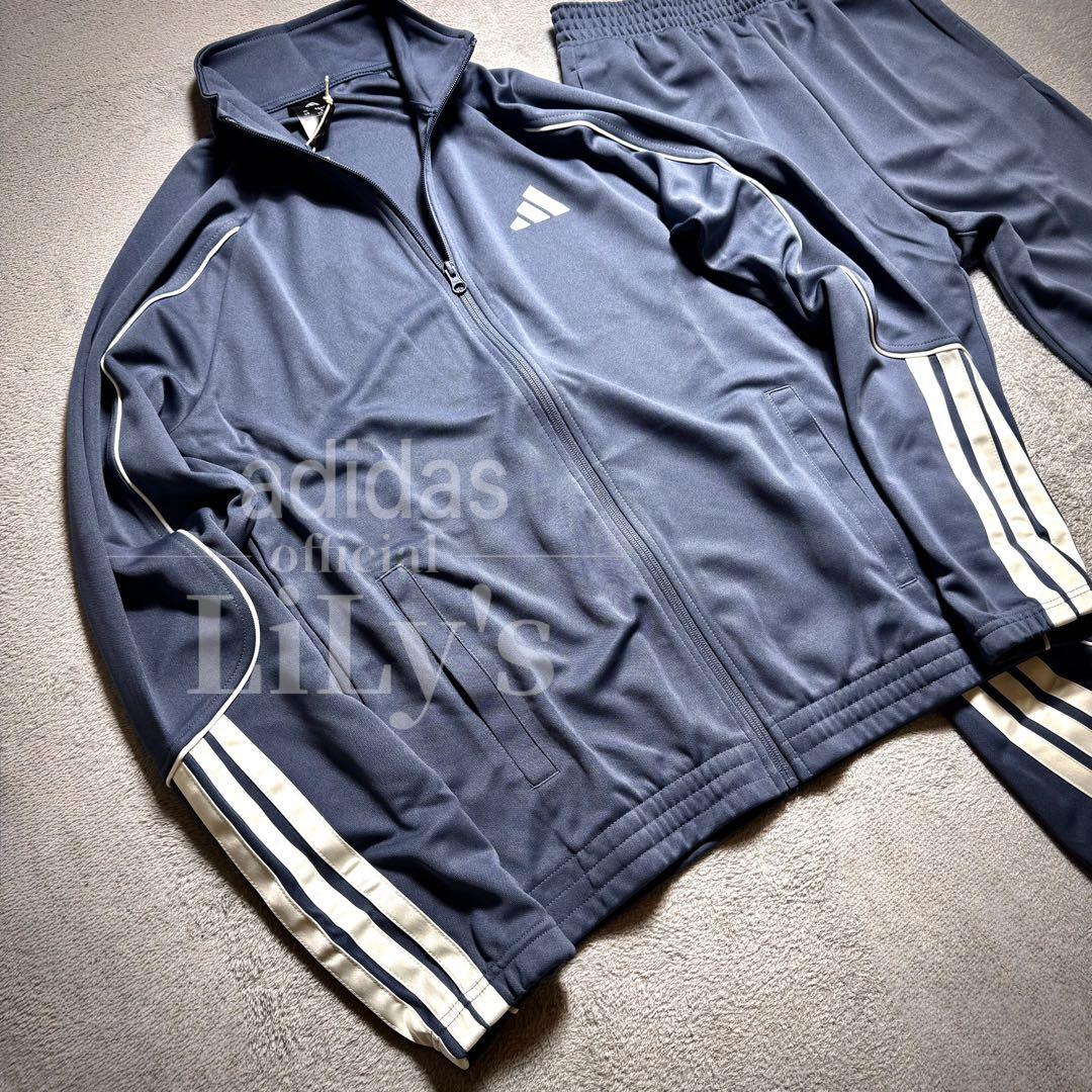 【Ｍサイズ】adidas上下セットアップ　トラックスーツ　青　ブルー　新品未使用