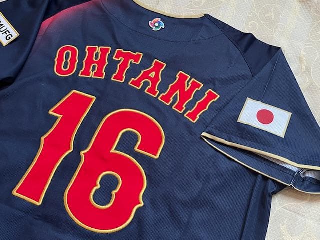 大谷翔平16WBC2026侍ジャパンレプリカロードジャージパッチ付限定品L