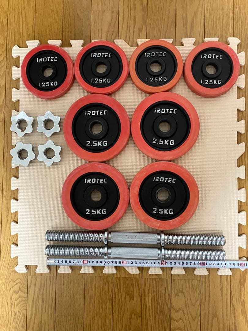 アイロテック　片手10kg×2ラバー付