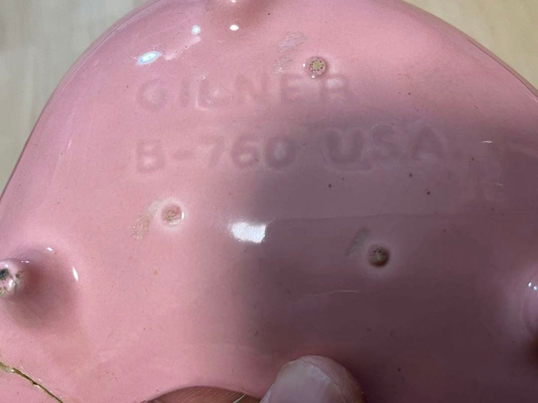 USA GILNER製 ピンク ブーメラン型トレイ３点　ビンテージ　ロカビリー