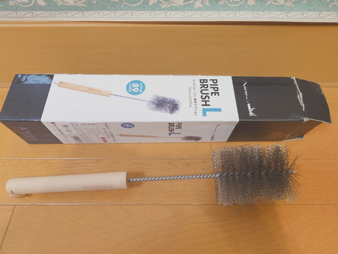 【新品】テンマク ウッドストーブL 89mm煙突2本とステンレスブラシLセット