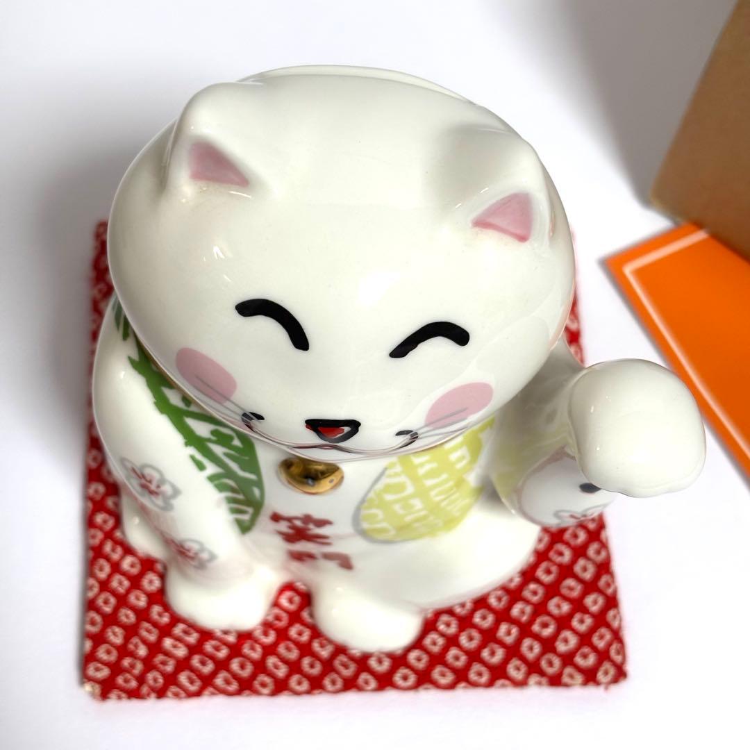 【未使用】マンハッタナーズ　招き猫貯金箱「笑門」