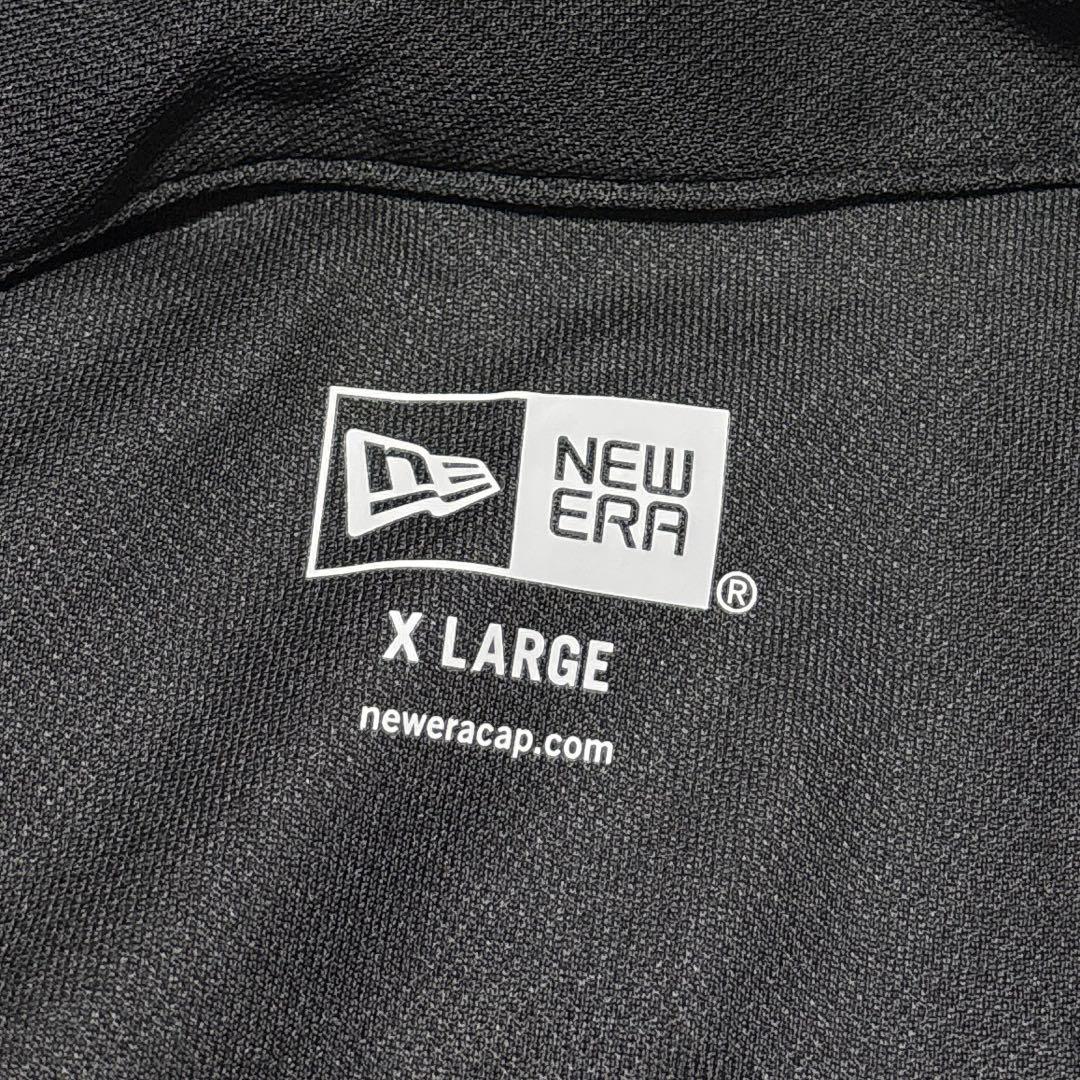【新品】NEW ERA 長袖 鹿の子ボタンダウン ポロシャツ ボックスロゴ XL