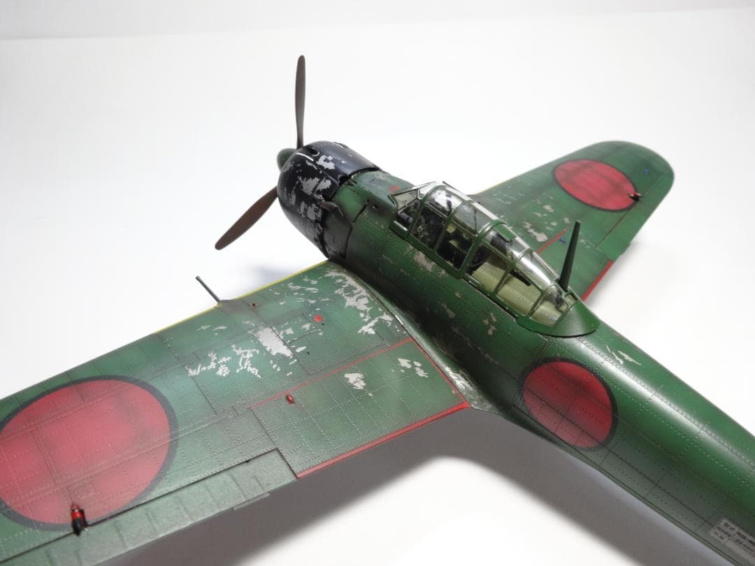 ファインモールド1/48「零戦52型三菱製」完成品