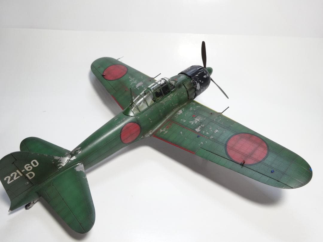 ファインモールド1/48「零戦52型三菱製」完成品