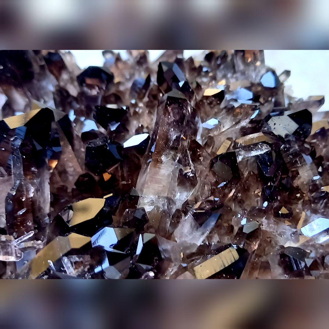 美麗☆高品質☆スモーキークォーツ☆クラスター☆黒水晶☆パワーストーン【189 】
