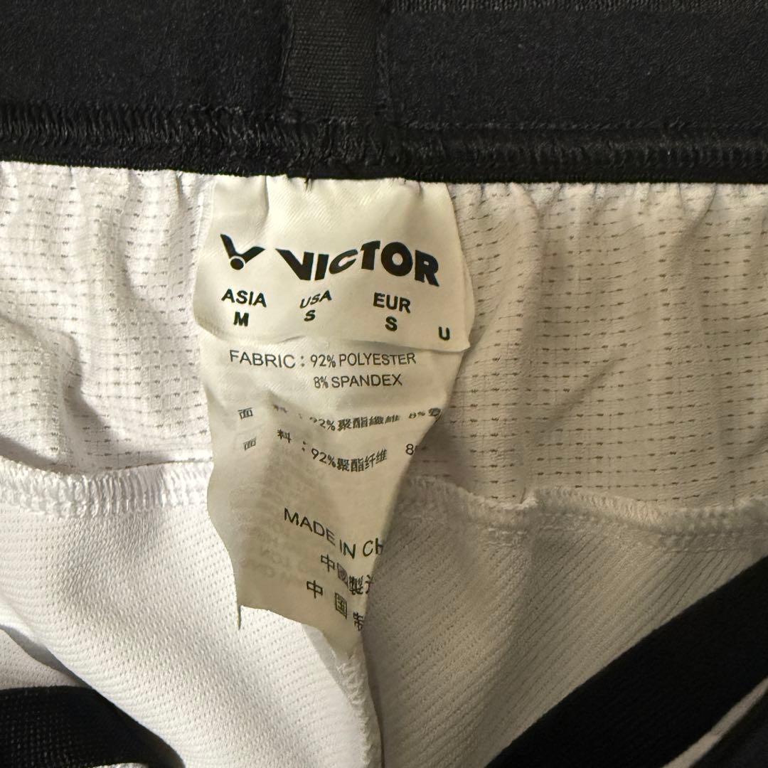 VICTOR バドミントンパンツ M ホワイト
