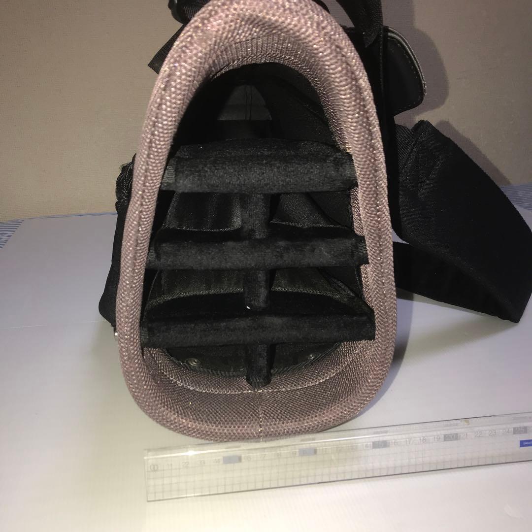 adidas キャディバッグ 黒 スタンド付き　メンズ　レディース　軽量　脚付き