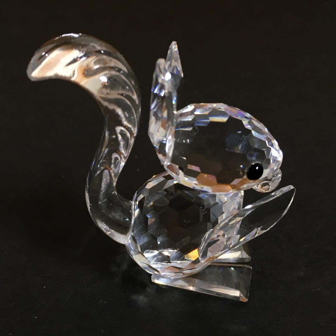 Swarovski スワロフスキー リス クリスタル フィギュリン 置物
