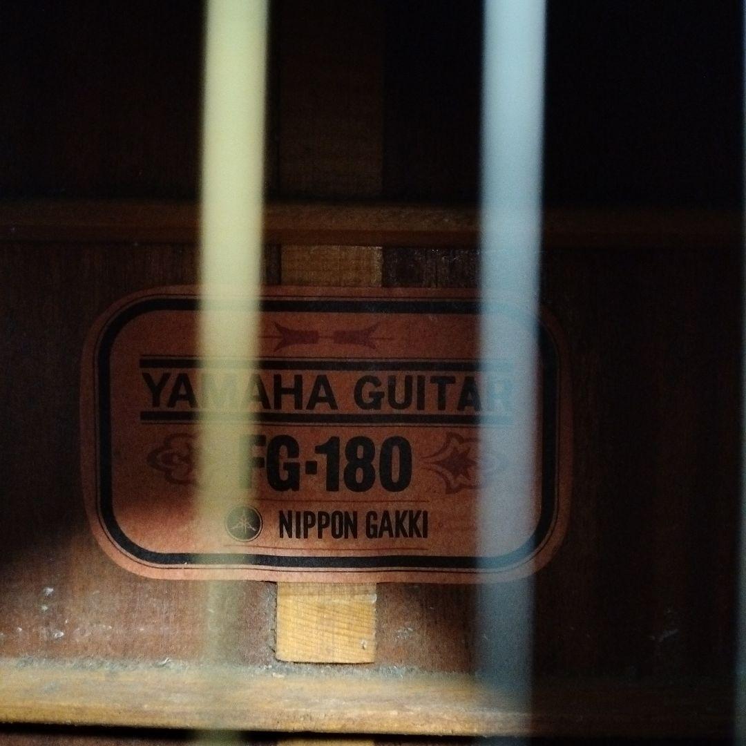Yamaha YAMAHA　ヤマハ　FG-180 赤ラベル 横ロゴ