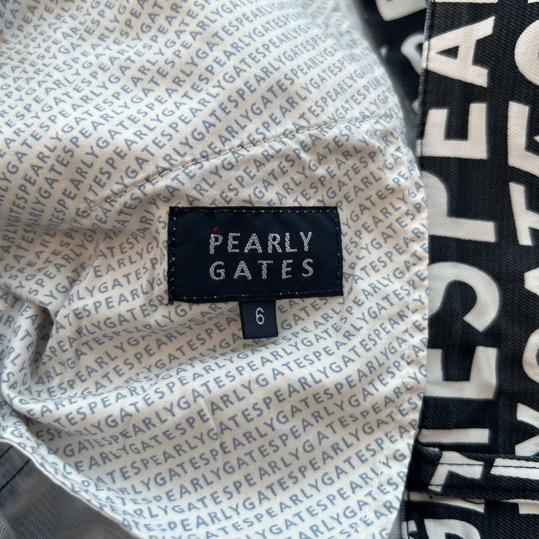 PEARLY GATES ロゴプリント パンツ　サイズ6
