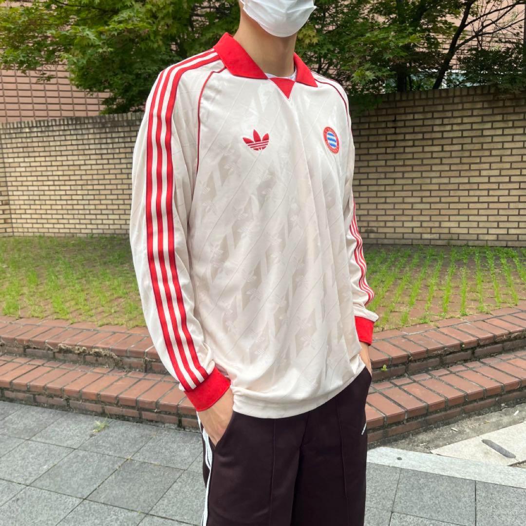 正規品★新品L adidas FCバイエルン ロングスリーブ ジャージ トップス