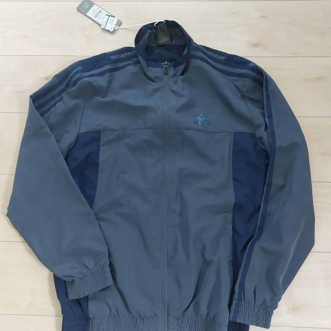 adidas 定価1.2万円　トレーニングウェア上下セット ネイビー/グレー　S
