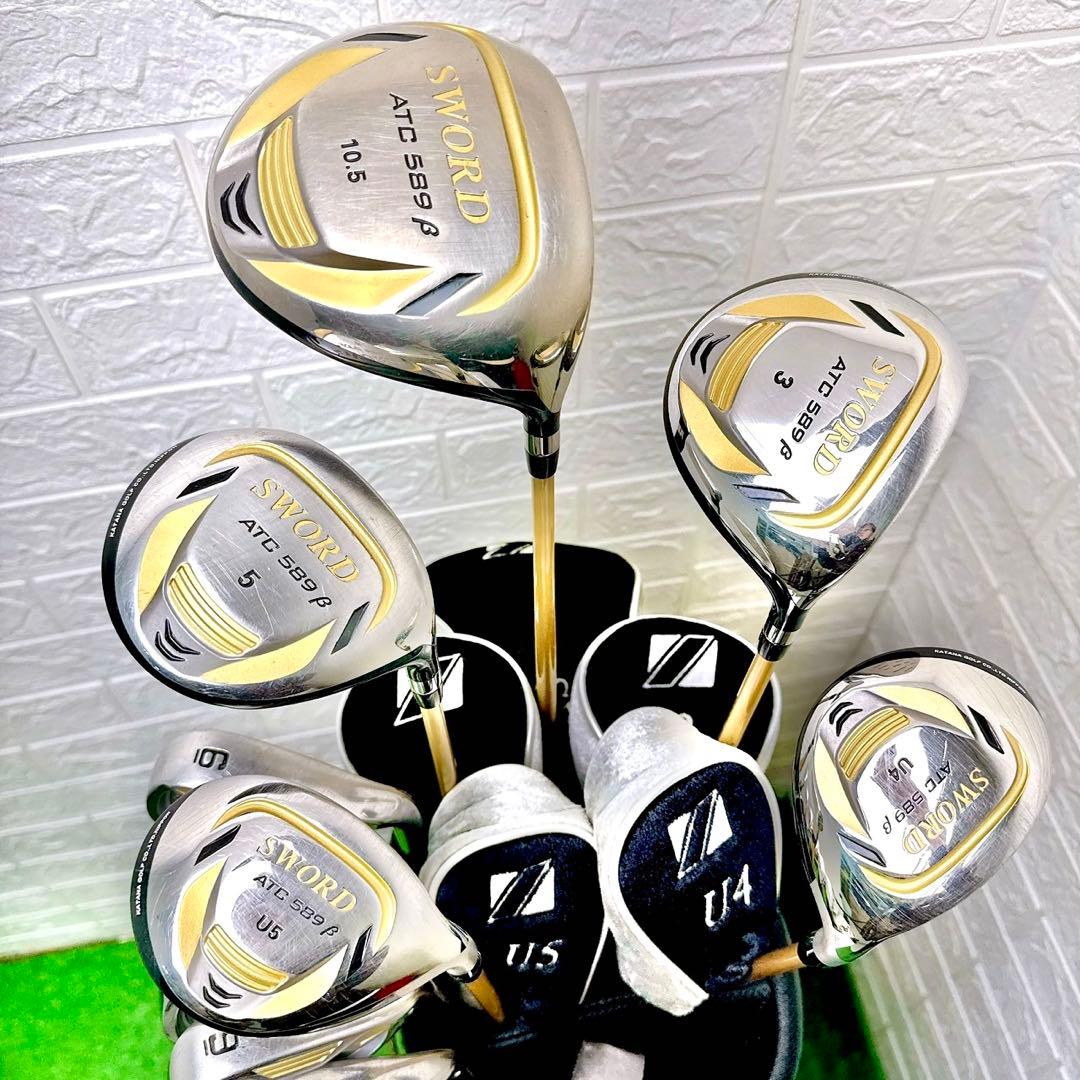 【高級ブランド】カタナゴルフ SWORD ATC589 メンズ 13本フルセット