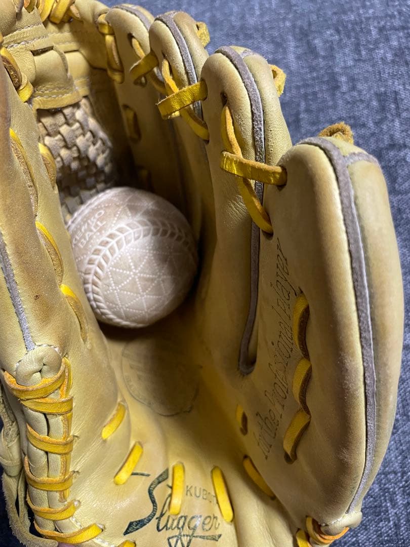 Slugger 久保田スラッガー　軟式グローブ　指カバー付　投手　ピッチャー