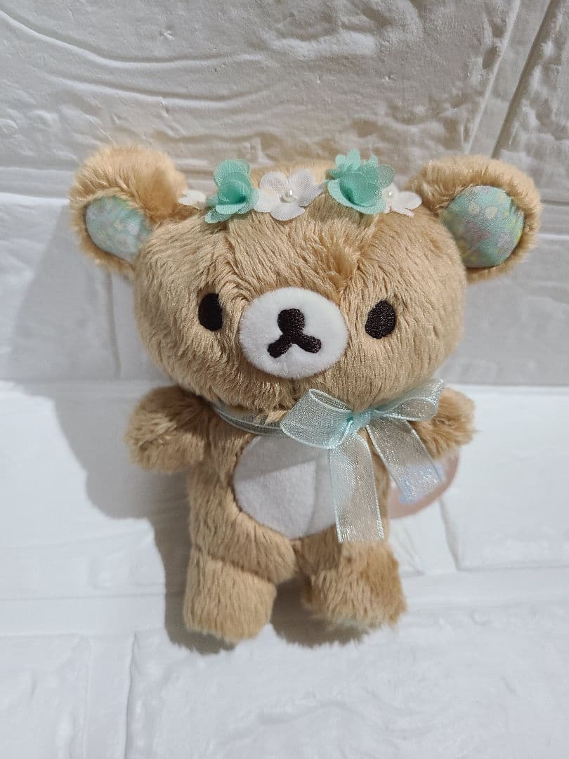 リラックマ 　コリラックマ 　花冠 　小花柄　 ぶらさげぬいぐるみ 　タグ付き