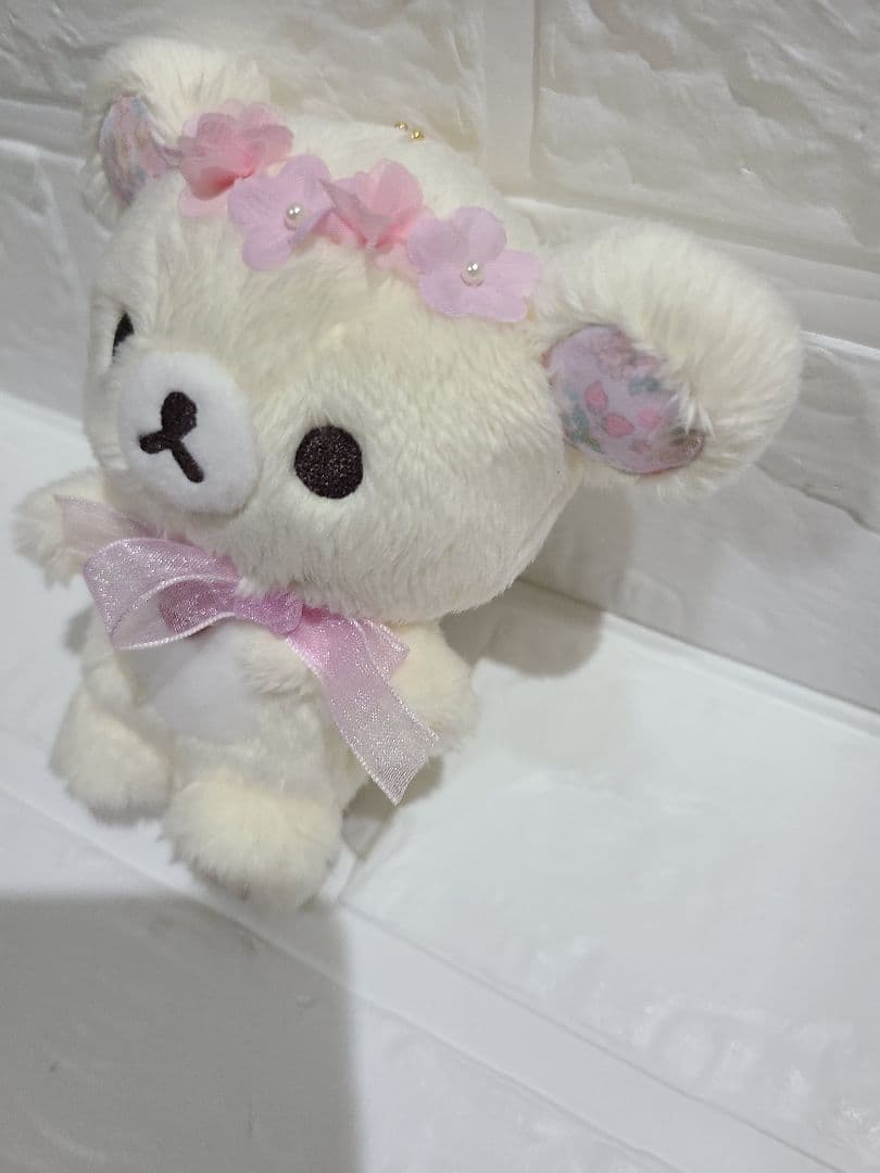 リラックマ 　コリラックマ 　花冠 　小花柄　 ぶらさげぬいぐるみ 　タグ付き