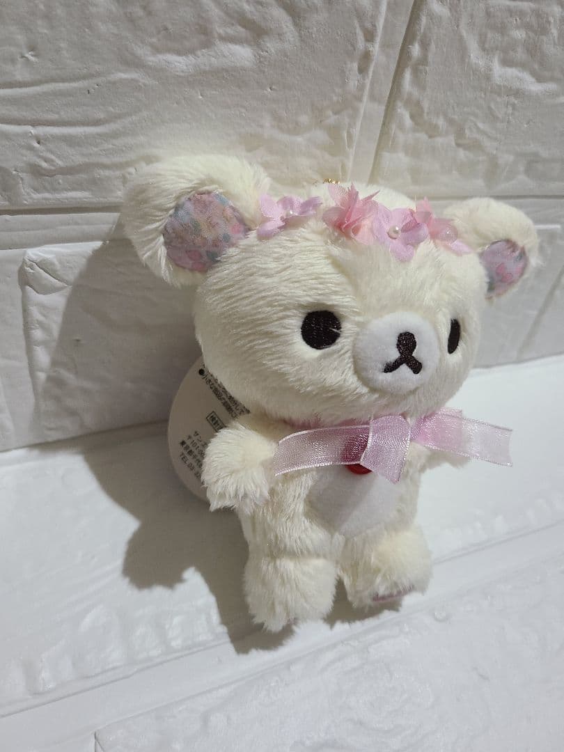 リラックマ 　コリラックマ 　花冠 　小花柄　 ぶらさげぬいぐるみ 　タグ付き