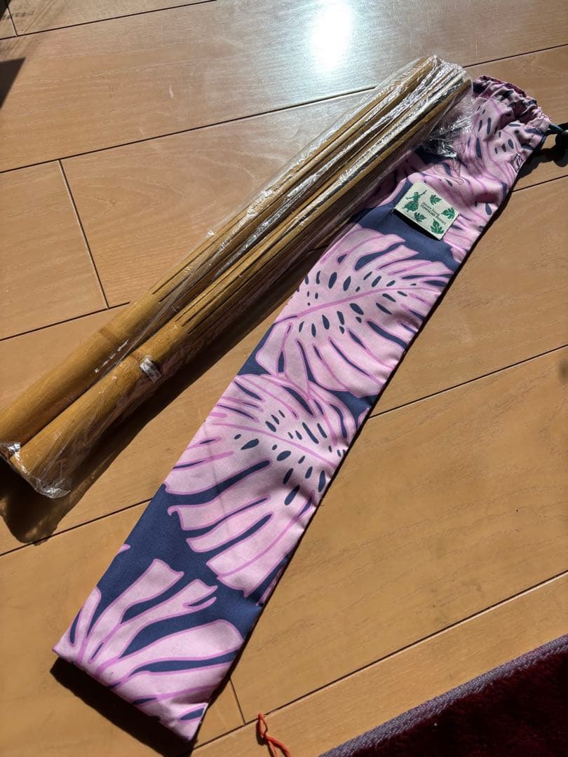【美品】プイリ　フラダンス用竹製2本セット