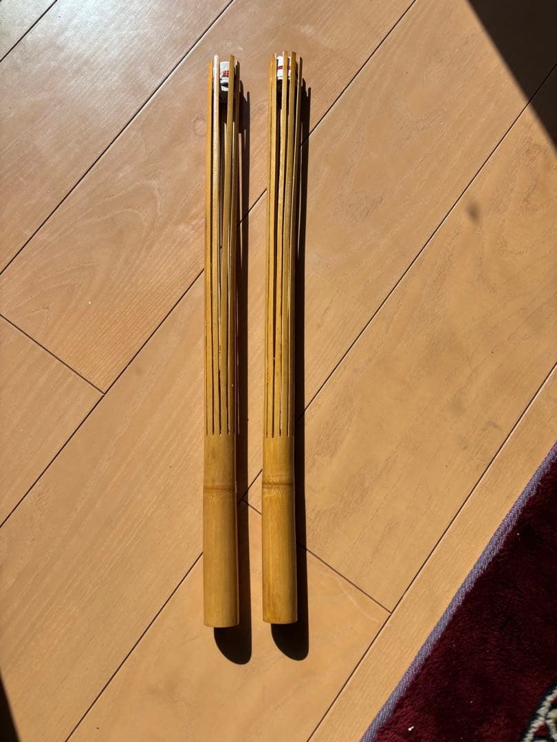 【美品】プイリ　フラダンス用竹製2本セット