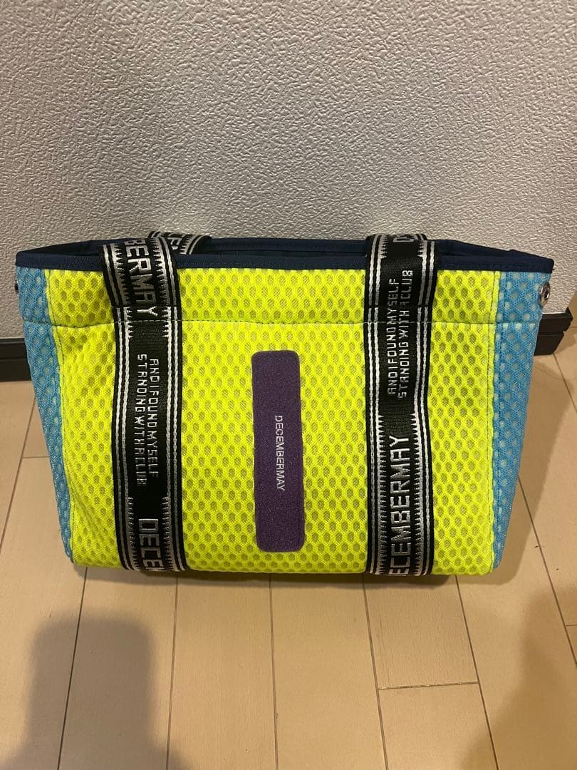 あき　新品　ディセンバーメイ　メッシュトートバッグ
