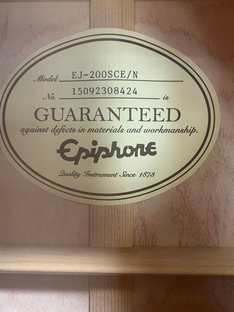 Epiphone エピフォン EJ-200SCE/N アコースティックギター