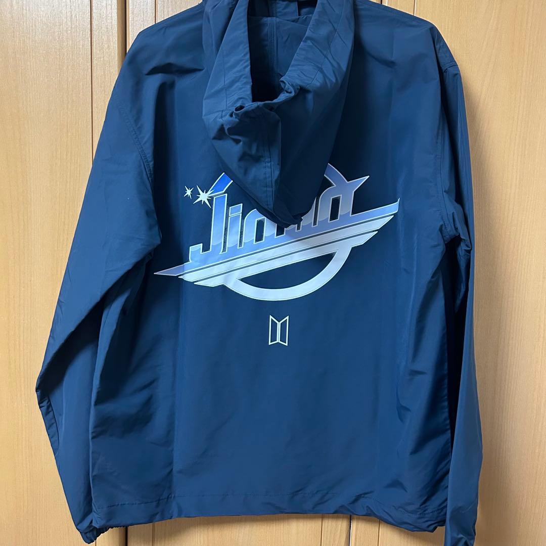 ジミン フード付き　ジャケット ネイビー　BTS Jimin