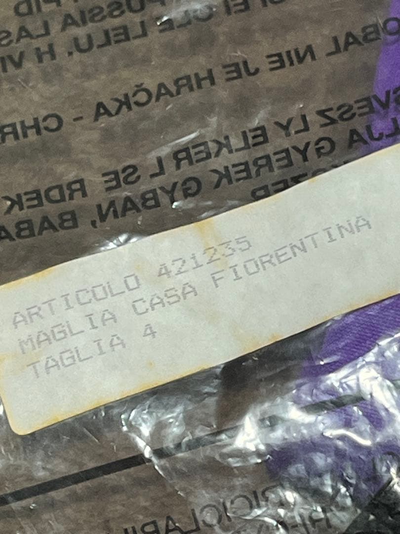 【新品】イタリア製 中田英寿 フィオレンティーナ 04/05 Lサイズ