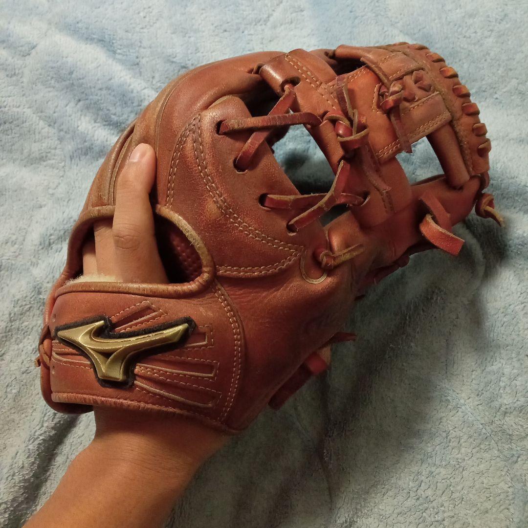Mizuno オレンジ 野球グローブ